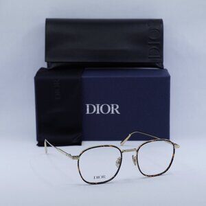 Dior DIORBLACKSUITO S2U B500 Square Eyeglasses 50mm - Gold/Havana